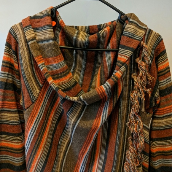 Asymmetric multi-style boho cardigan light jacket - Picture 5 of 8